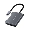 Mbeat USB-C to Dual 4K HDMI Adapter - Space Grey