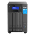 QNAP 4-Bay Pentium Gold G7400 Dual-Core 8GB SODIMM Tower ZFS Based NAS