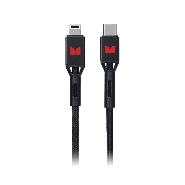 Monster Lightning to USB-C Braided 2m Cable - Black