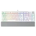 Fantech Gaming PC Mechanical Keyboard LED Backlit Anti-Ghosting Key with Knob and Wrist Rest (White)