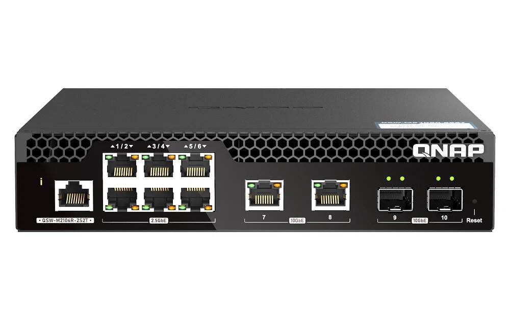 QNAP 10GbE and 2.5GbE Layer 2 Web Managed Switch