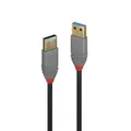 Lindy 2m USB3 A-A Cable Anthra Line Black