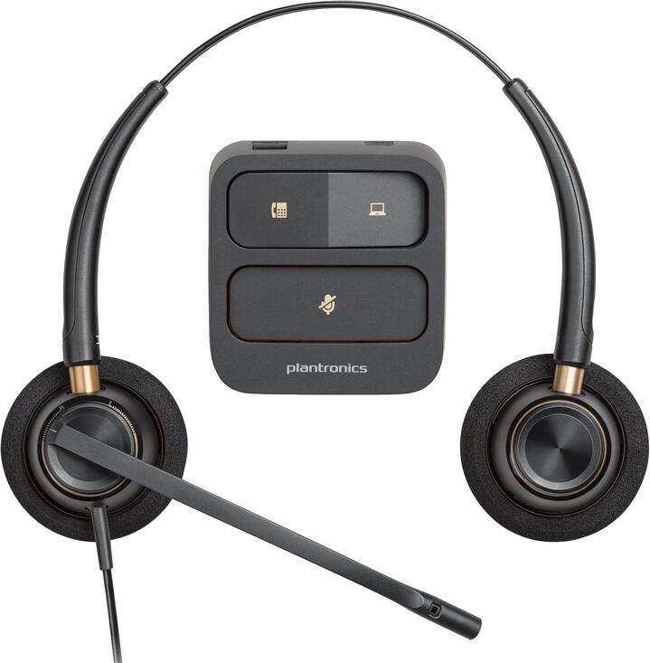 HP Poly EncorePro 520 On-ear Stereo Headset - Black