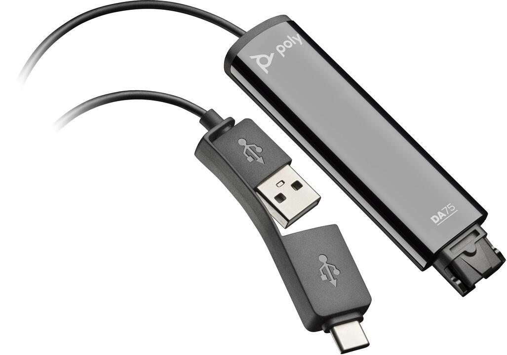 HP Poly DA75 USB to Quick Disconnect Adapter