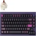 Keychron Q1 Max RGB Purple Wireless Mechanical Keyboard - Brown Switch