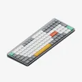 NuPhy Air96 v2 Low-Profile QMK/VIA Wireless Grey Mechanical Keyboard - Cowberry Switch