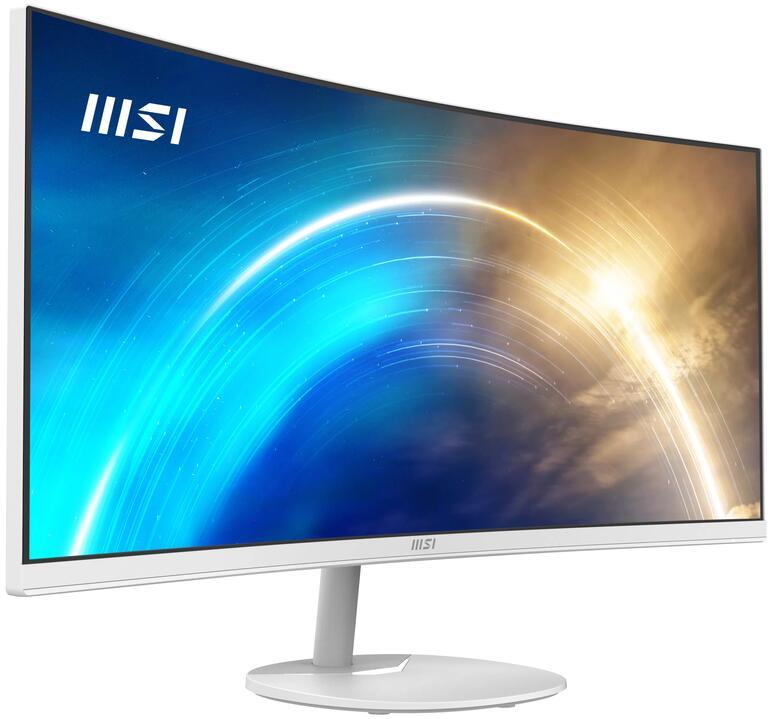 MSI PRO MP341CQW 34" UWQHD 100Hz Curved Monitor - White