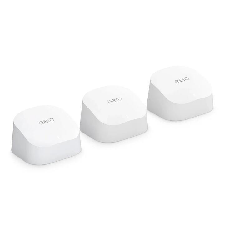 Amazon eero 6 TrueMesh Wi-Fi 6 Dual Band System 3-Pack - White