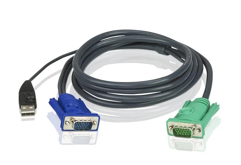 ATEN 3M USB KVM Cable with 3 in 1 SPHD