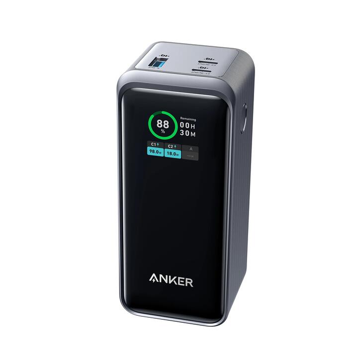 Anker Prime 20000 200W Power Bank / Portable Laptop Charger for Travel - Black