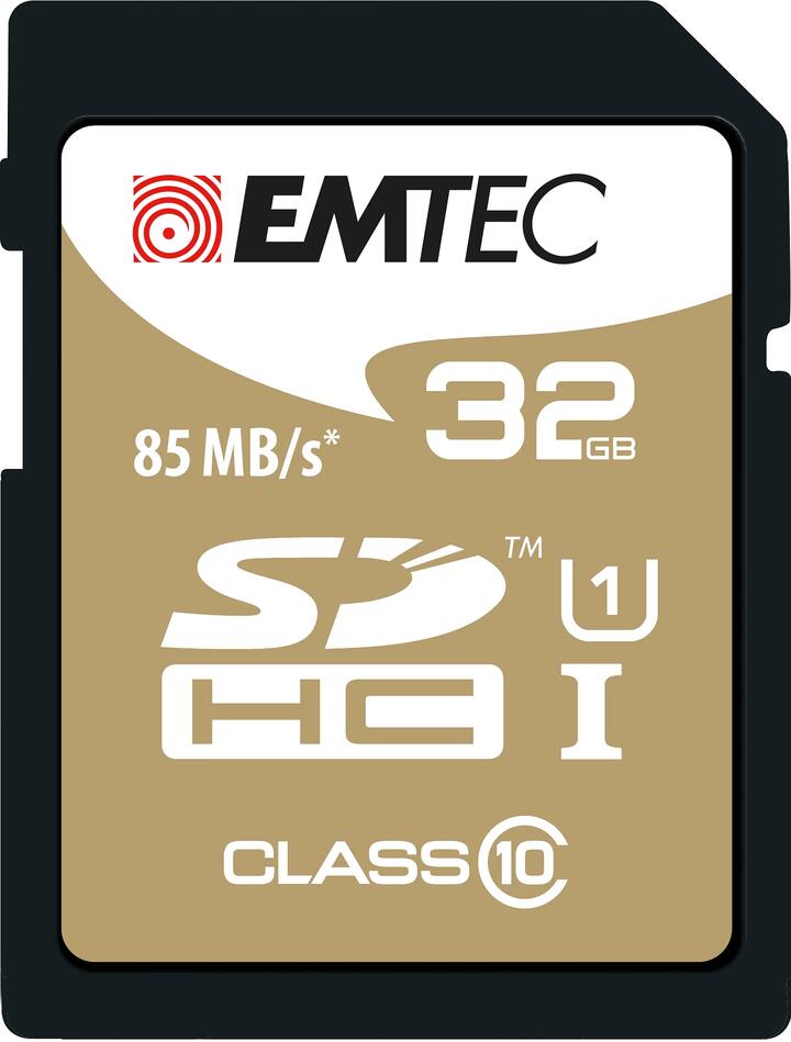 Emtec SD Memory Card 32GB Class 10 - Gold
