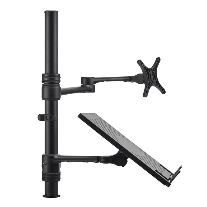 Atdec AFS-AT-NBC Notebook-Monitor Arm Combo Mount - Black