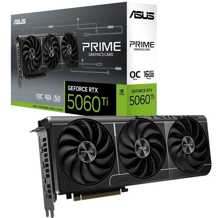 Asus Prime GeForce RTX 5060 Ti 16GB OC Edition Graphics Card
