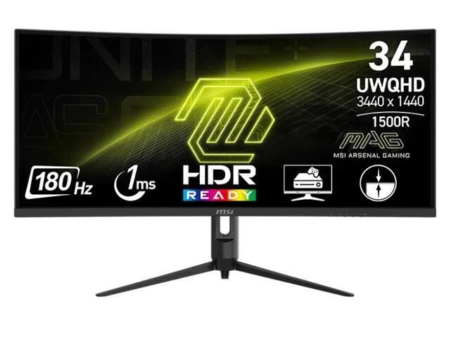 MSI MAG 342CQR E2 34" VA UWQHD 1ms 180Hz Curved Monitor