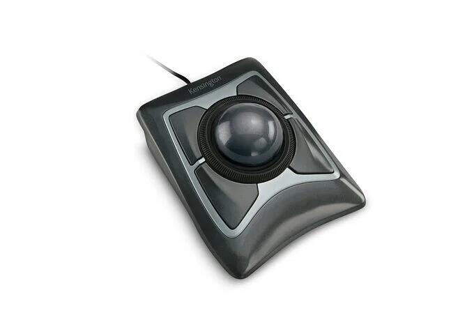 Kensington Expert Wired Ambidextrous Trackball Optical Mouse - Black