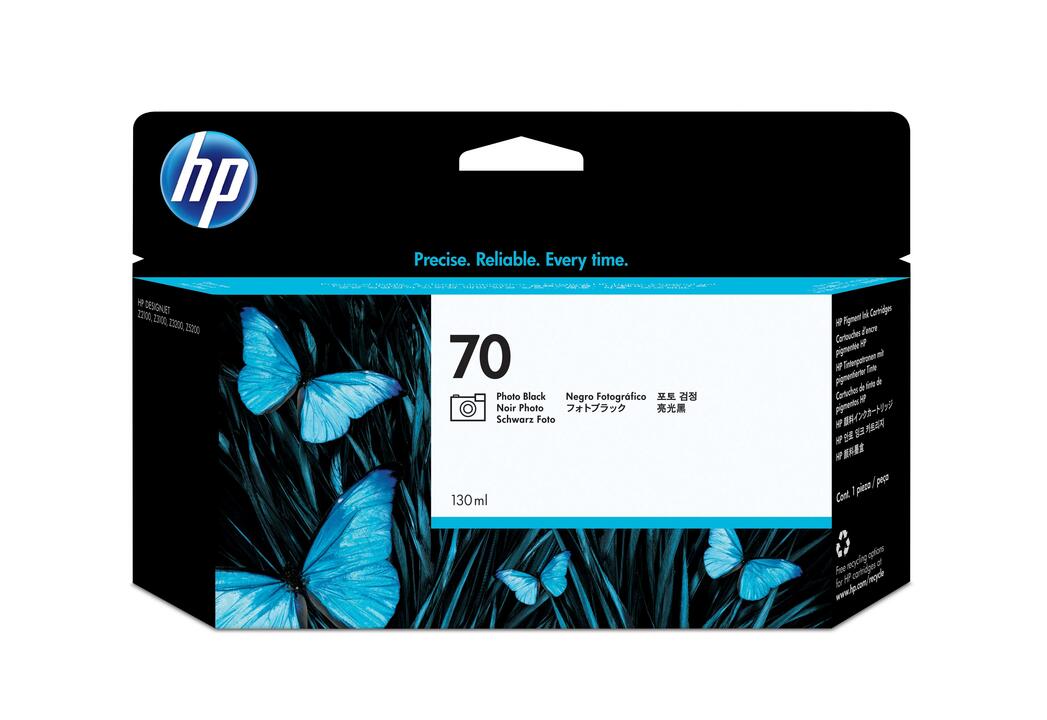 HP 70 130ml Photo Black DesignJet Ink Cartridge