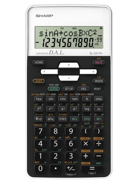 Sharp 273 Functions Math Scientific Calculator - White