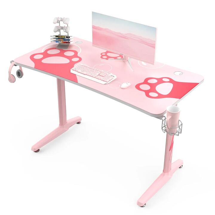 ONEX Eureka GIP-P47 Ergonomic Gaming Desk - Pink