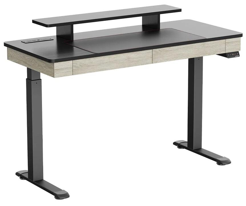 Eureka I55 Electric Standing Desk - Rustic Grey