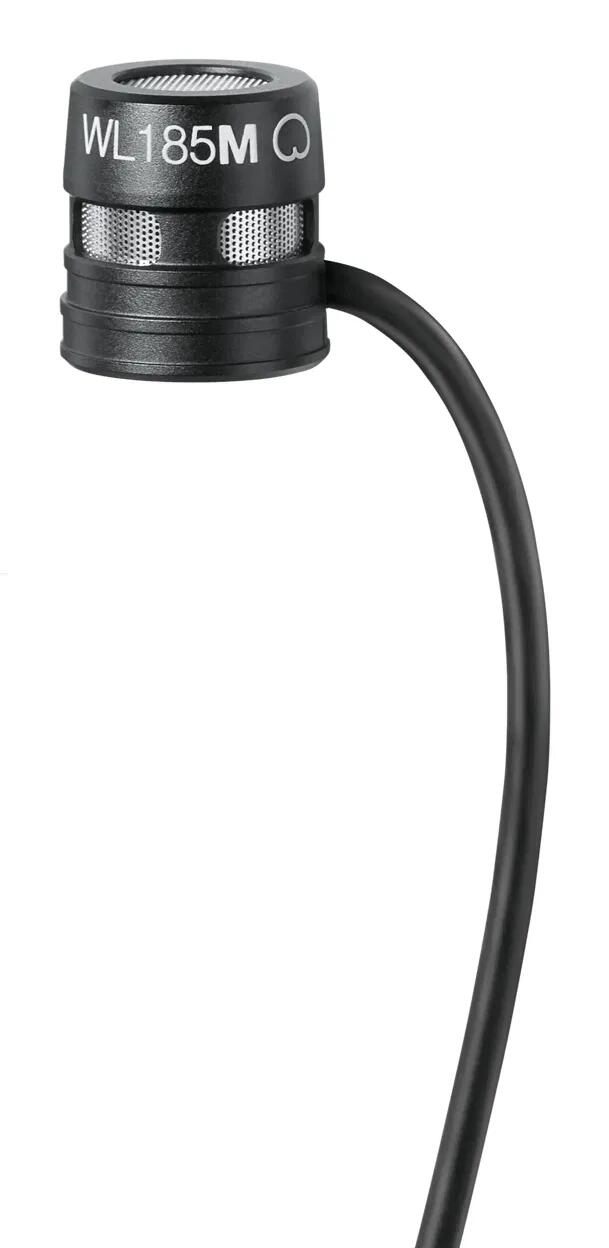 Shure Low-Profile Cardiod Lavalier Microphone Connector - Black