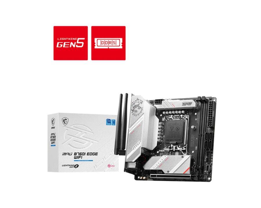 MSI MPG B760I EDGE WIFI DDR5 Mini-ITX Motherboard