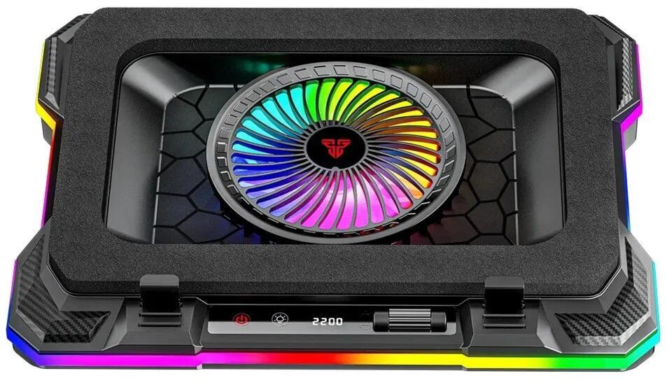 Fantech NC22 RGB Notebook Cooler with Dual USB-A Power Port and Phone Holder
