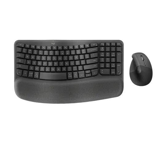 Logitech Wave Keys and Lift Keyboard and Mouse Combo - Graphite