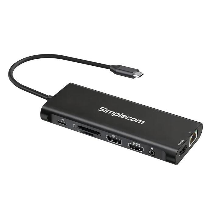 Simplecom 14-1 USB-C 4K Triple Display MST Docking