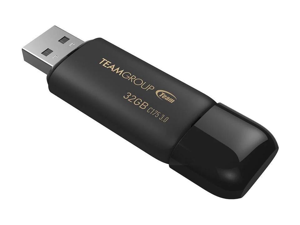 Team C175 32GB USB 3.0 Flash Drive Black