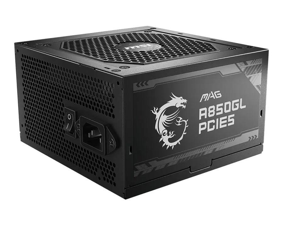 MSI MAG A850GL PCIE5 850W 80 Gold ATX Power Supply Unit