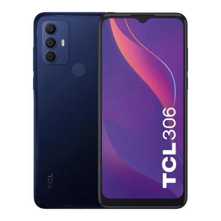 TCL 306 Dual Sim 32GB/3GB, 6.52" Mobile Phone - Atlantic Blue