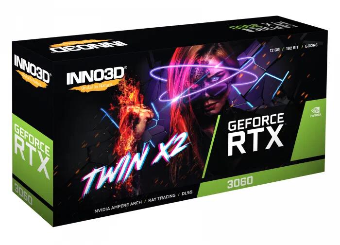 Inno3D Twin X2 GeForce RTX 3060 12GB Graphics Card
