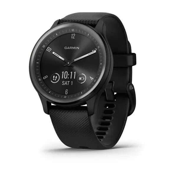 Garmin Vivomove Sport Black Case Silicone Band