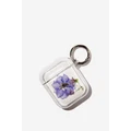 Typo - Earbud Case Gen 1 & 2 - Trapped purple daisy / purple