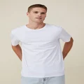 Cotton On Men - Organic Regular Fit Crew T-Shirt - White