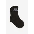 Factorie - Unisex Rib Sock - 2Pk - Unified collective blk