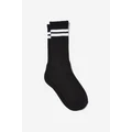Factorie - Unisex Rib Sock - Classic - Black/white stripe