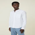 Cotton On Men - Mayfair Long Sleeve Shirt - White
