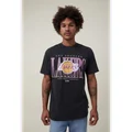 Cotton On Men - Los Angeles Lakers Nba Loose Fit T-Shirt - Lcn nba washed black/lakers - lock up