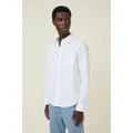 Cotton On Men - Mayfair Long Sleeve Shirt - White