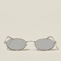 Cotton On Men - Bellbrae Polarized Sunglasses - Silver / grey / silver flash
