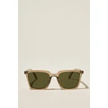 Cotton On Men - Newtown Sunglasses - Brown crystal / dark green