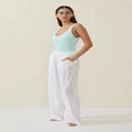 Body - Relaxed Beach Pant - White