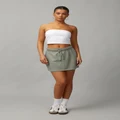 Factorie - Darcy Fleece Skirt - Khaki