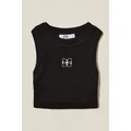 Cotton On Women - The 91 Graphic Tank Personalised - Black/ personalisation