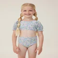 Cotton On Kids - Paige Puff Sleeve Bikini - Vanilla/middleton floral