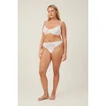 Body - Butterfly Lace G String Brief - Cream