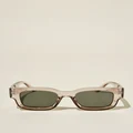 Cotton On Men - The Relax Sunglasses - Cola crystal/dark green