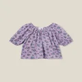 Cotton On Kids - Willow Short Sleeve Top - Lilac drop/ava ditsy