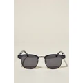 Cotton On Men - Leopold Polarized Sunglasses - Charcoal/black/smoke